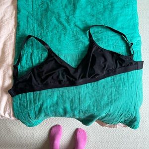 Negative Sieve Non-Wire Bra in Black size 1+